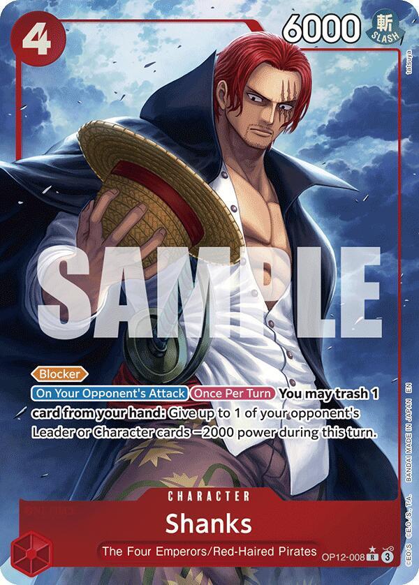 Shanks (008) (Alternate Art) - One Piece Card Game