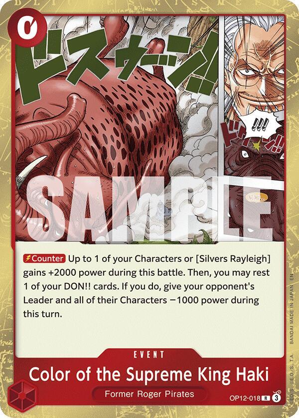 Color of the Supreme King Haki - One Piece Card Game