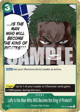 Luffy Is the Man Who Will Become the King of Pirates!!! - One Piece Card Game