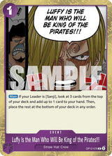 Luffy Is the Man Who Will Be King of the Pirates!!! - One Piece Card Game