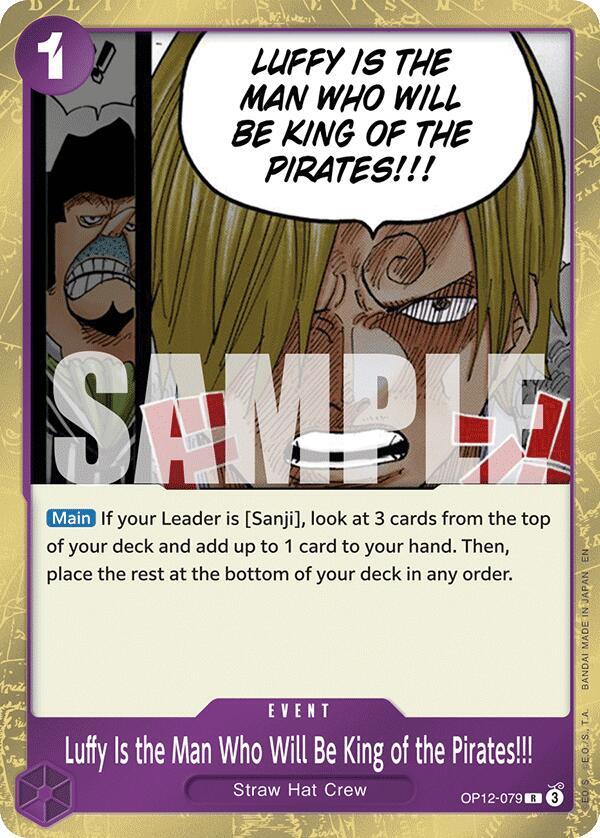 Luffy Is the Man Who Will Be King of the Pirates!!! - One Piece Card Game