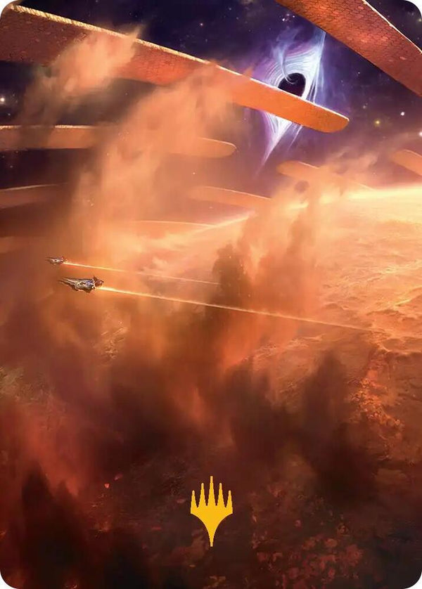Adagia, Windswept Bastion Art Card (Gold-Stamped Planeswalker Symbol) - Magic: The Gathering