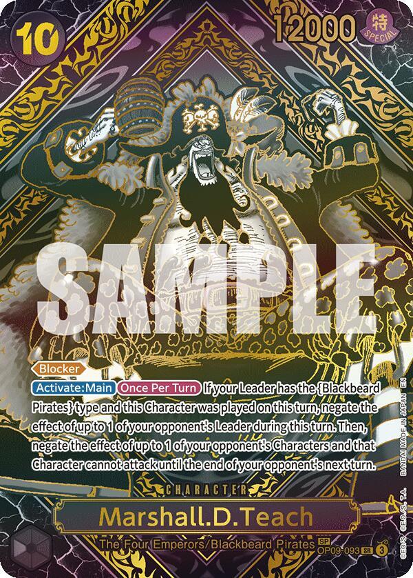 Marshall.D.Teach (SP) (Gold) - One Piece Card Game