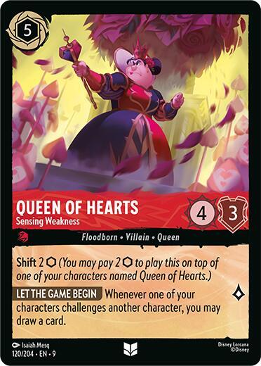 Queen of Hearts - Sensing Weakness - Disney Lorcana