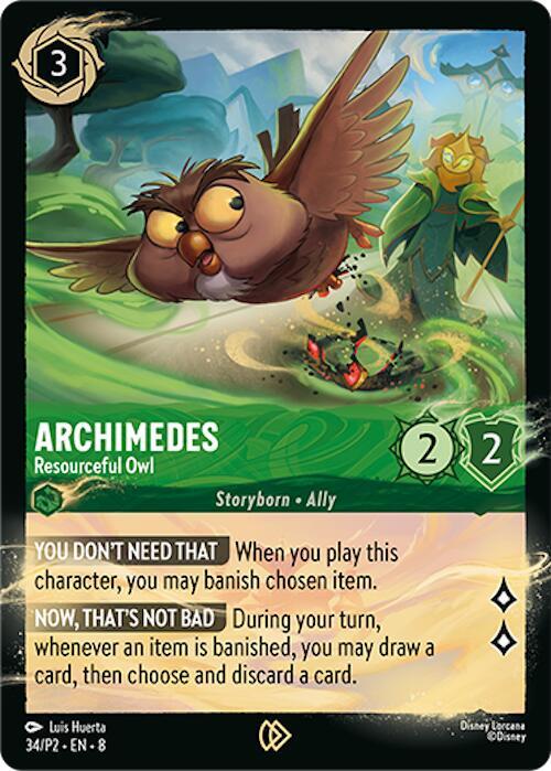 Archimedes - Resourceful Owl - Disney Lorcana