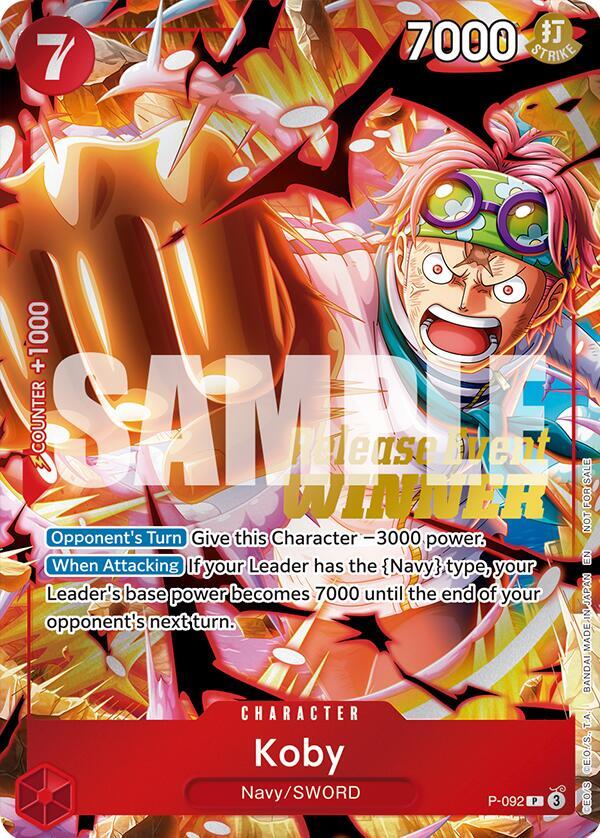 Koby (OP12 Release Event Winner) - One Piece Card Game