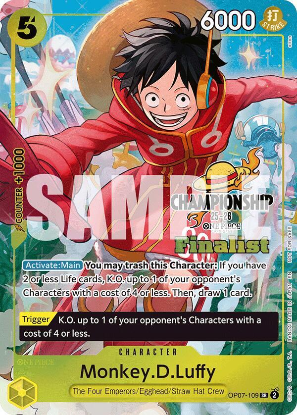 Monkey.D.Luffy (CS 25-26 Finalist Card Set 1) - One Piece Card Game