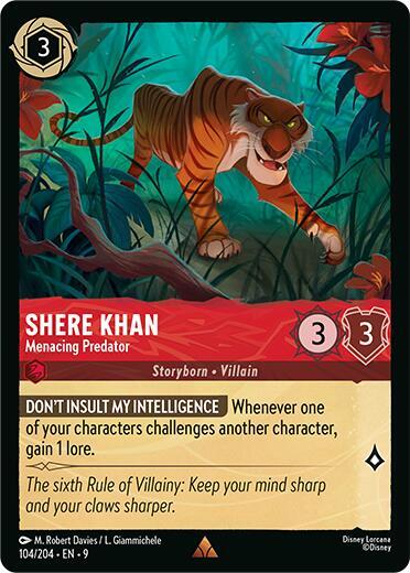 Shere Khan - Menacing Predator - Disney Lorcana