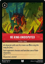 Be King Undisputed - Disney Lorcana
