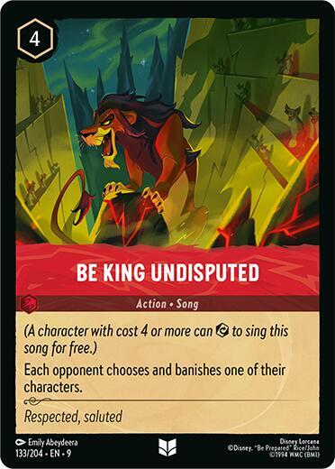 Be King Undisputed - Disney Lorcana