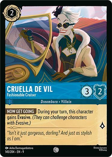 Cruella De Vil - Fashionable Cruiser - Disney Lorcana