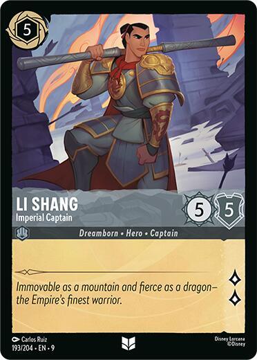 Li Shang - Imperial Captain - Disney Lorcana
