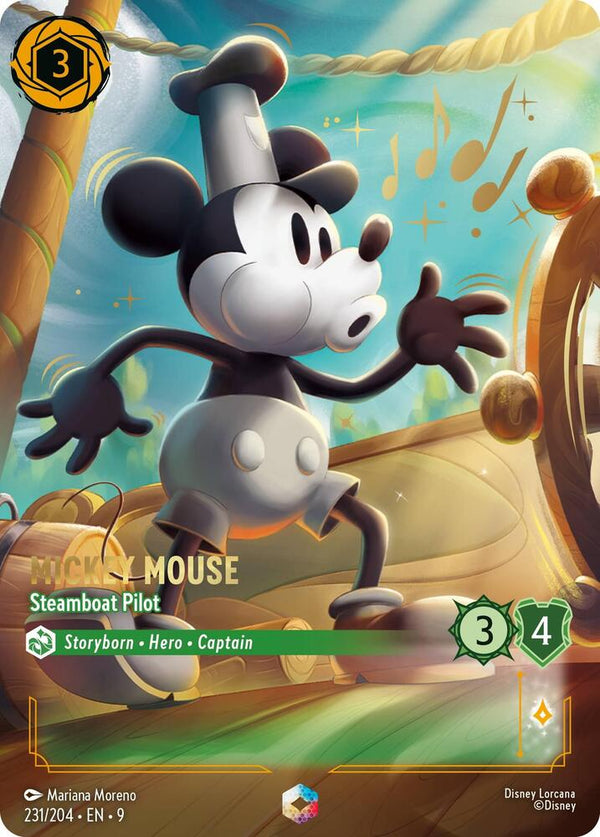Mickey Mouse - Steamboat Pilot (Enchanted) - Disney Lorcana
