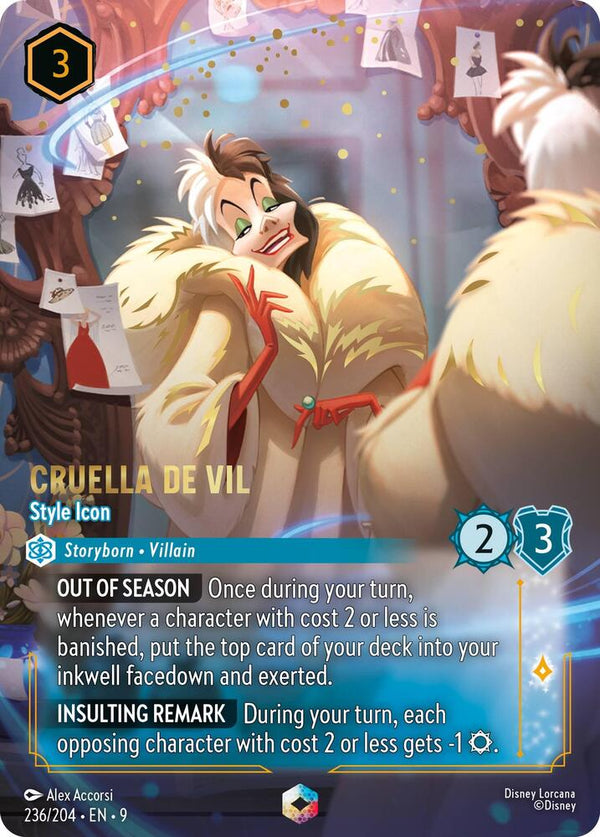 Cruella De Vil - Style Icon (Enchanted) - Disney Lorcana