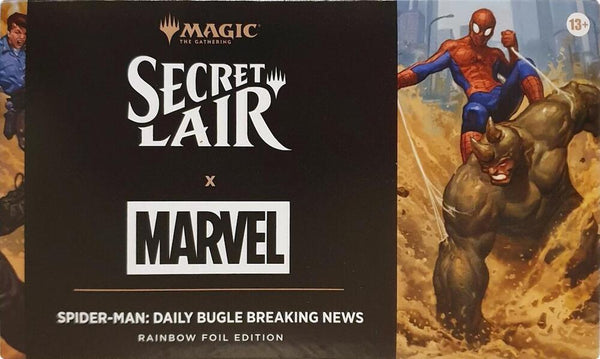 Secret Lair Drop: Secret Lair x Marvel's Spider-Man: Daily Bugle Breaking News - Rainbow Foil Edition - Magic: The Gathering