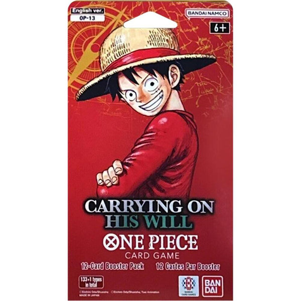 Carrying On His Will Sleeved Booster Pack - One Piece Card Game