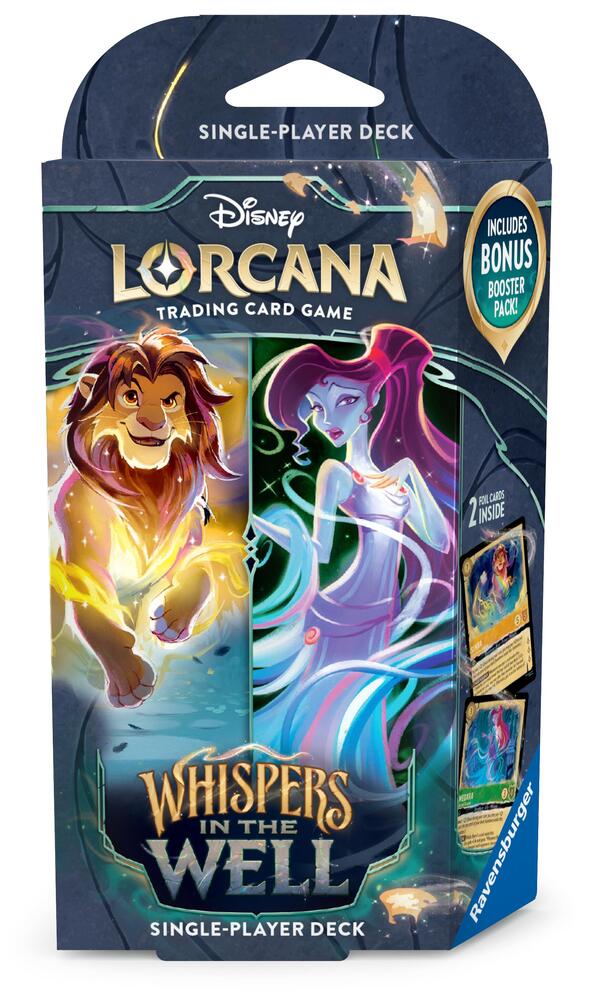 Disney Lorcana: Whispers in the Well Starter Deck (Amber & Emerald) - Disney Lorcana
