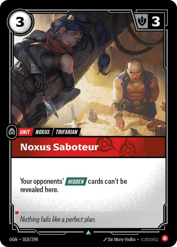 Noxus Saboteur - Riftbound: League of Legends TCG