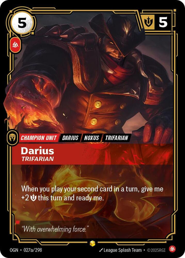 Darius - Trifarian (Alternate Art) - Riftbound: League of Legends TCG
