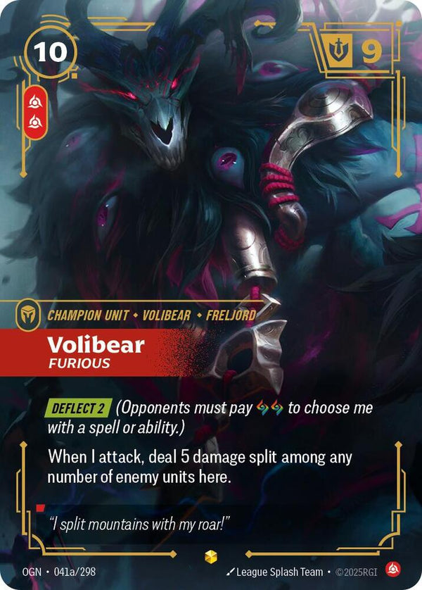 Volibear - Furious (Alternate Art) - Riftbound: League of Legends TCG