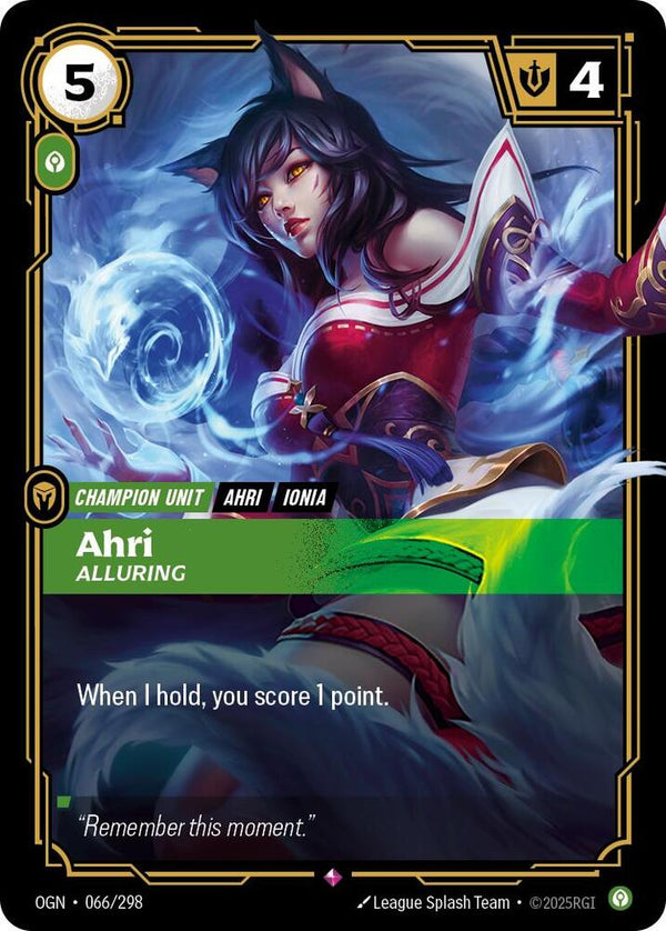 Ahri - Alluring - Riftbound: League of Legends TCG