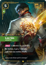 Lee Sin - Ascetic (Alternate Art) - Riftbound: League of Legends TCG