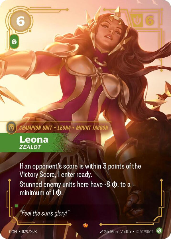 Leona - Zealot - Riftbound: League of Legends TCG
