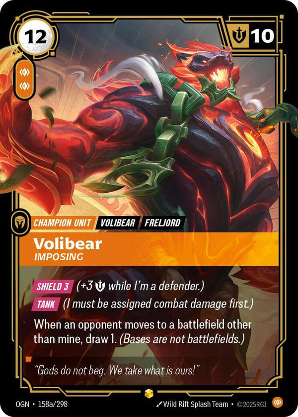 Volibear - Imposing (Alternate Art) - Riftbound: League of Legends TCG