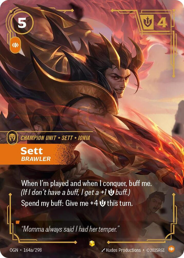 Sett - Brawler (Alternate Art) - Riftbound: League of Legends TCG