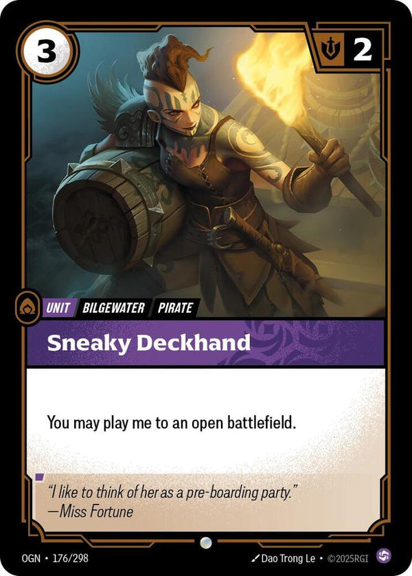 Sneaky Deckhand - Riftbound: League of Legends TCG