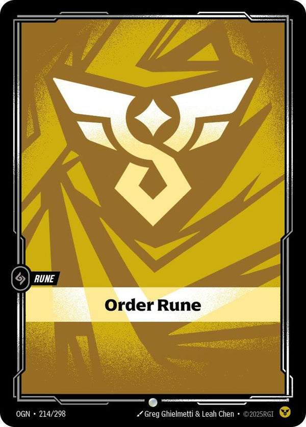 Order Rune - Riftbound: League of Legends TCG