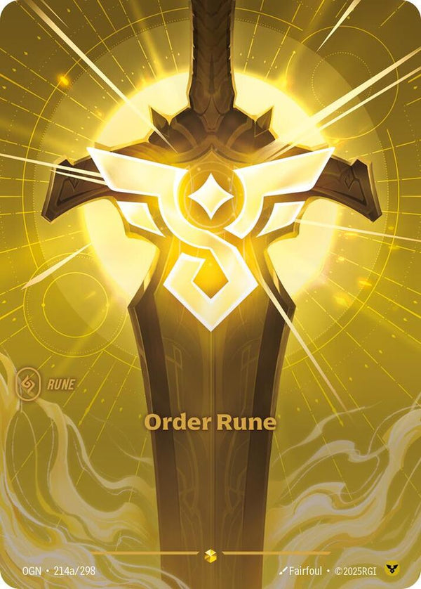 Order Rune (Alternate Art) - Riftbound: League of Legends TCG