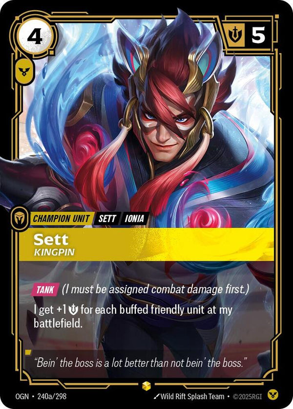 Sett - Kingpin (Alternate Art) - Riftbound: League of Legends TCG