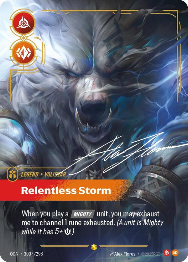Volibear - Relentless Storm (Signature) - Riftbound: League of Legends TCG