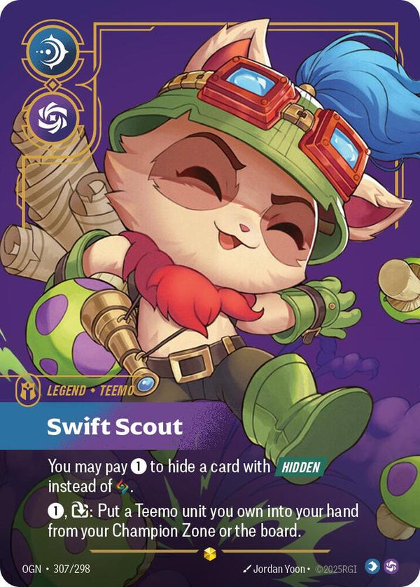 Teemo - Swift Scout (Overnumbered) - Riftbound: League of Legends TCG