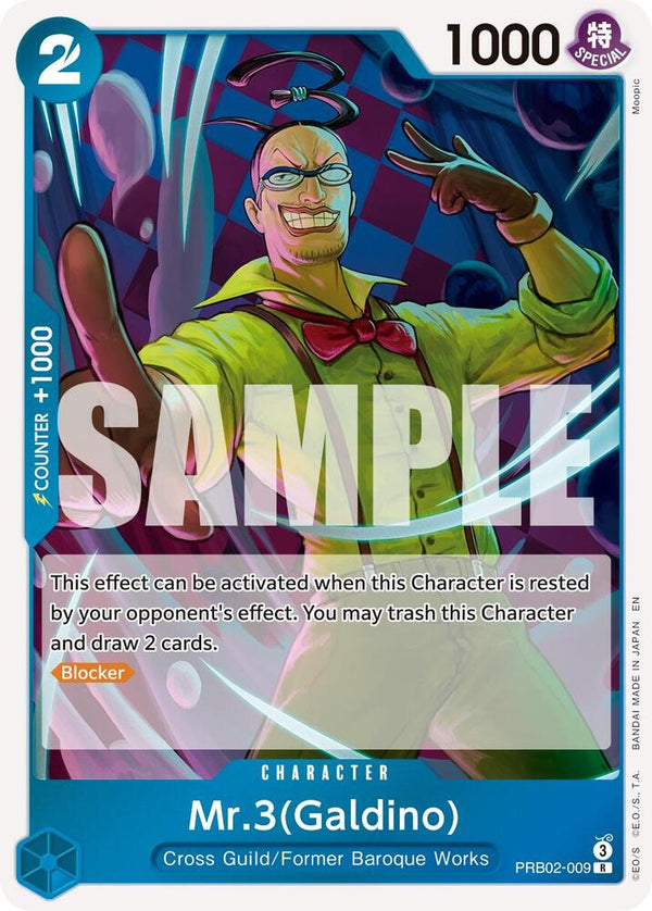 Mr.3(Galdino) - PRB02-009 - One Piece Card Game