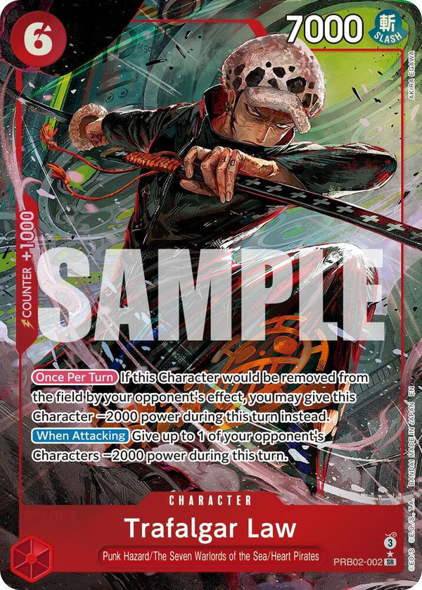 Trafalgar Law - PRB02-002 (Alternate Art) - One Piece Card Game