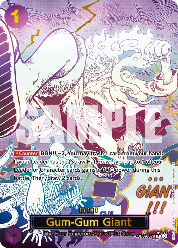 Gum-Gum Giant (Alternate Art) - One Piece Card Game
