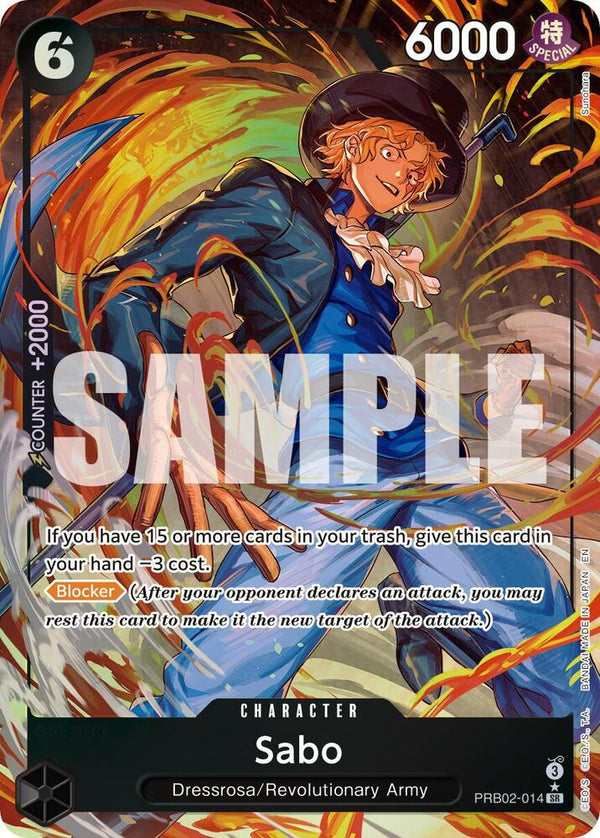 Sabo - PRB02-014 (Alternate Art) - One Piece Card Game