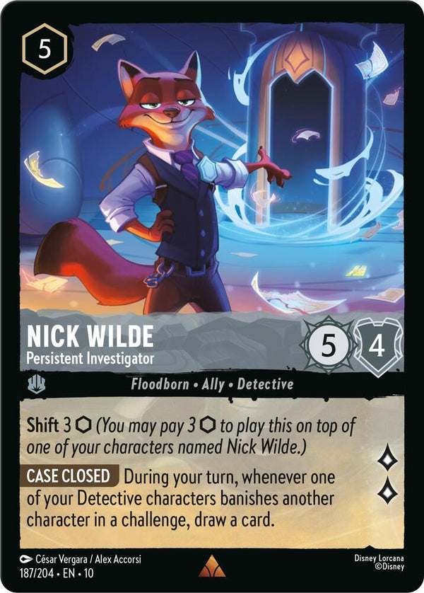 Nick Wilde - Persistent Investigator - Disney Lorcana