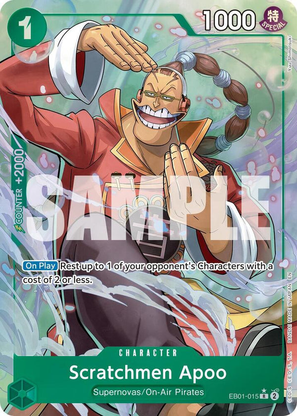 Scratchmen Apoo - EB01-015 (Alternate Art) - One Piece Card Game