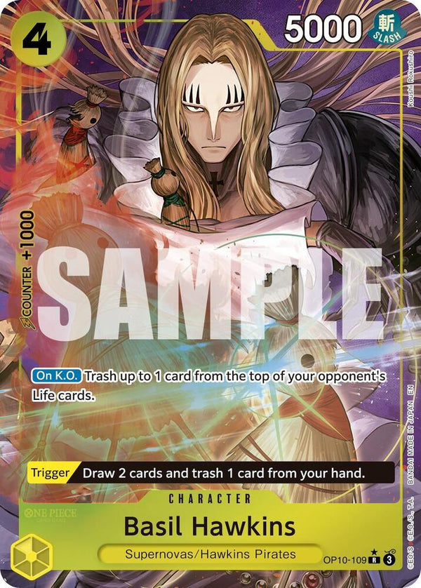 Basil Hawkins - OP10-109 (Alternate Art) - One Piece Card Game