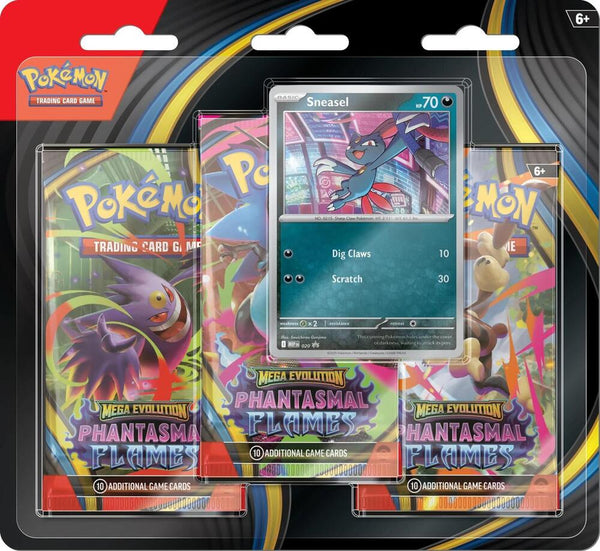 Phantasmal Flames 3 Pack Blister [Sneasel] - Pokémon