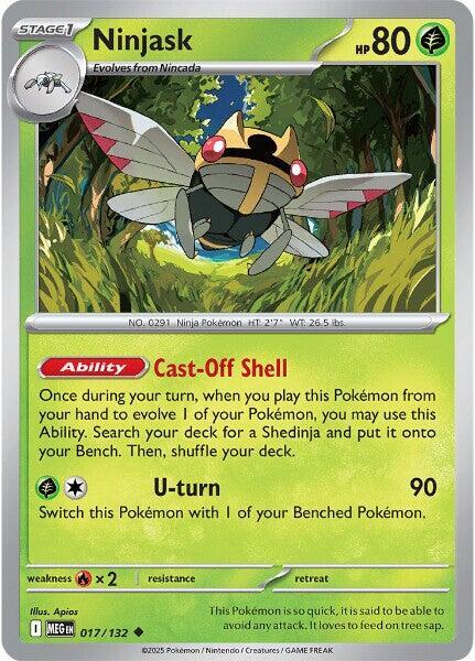 Ninjask - 017/132 - Pokémon