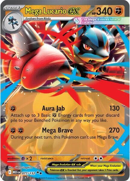 Mega Lucario ex - 077/132 - Pokémon