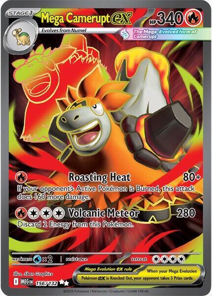 Mega Camerupt ex - 156/132 - Pokémon