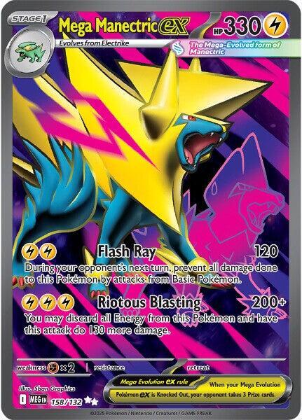 Mega Manectric ex - 158/132 - Pokémon