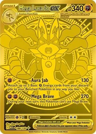 Mega Lucario ex - 188/132 - Pokémon