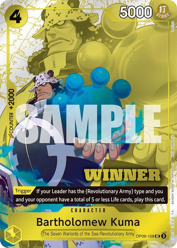 Bartholomew Kuma (Winner Pack 2025 Vol. 4) - One Piece Card Game