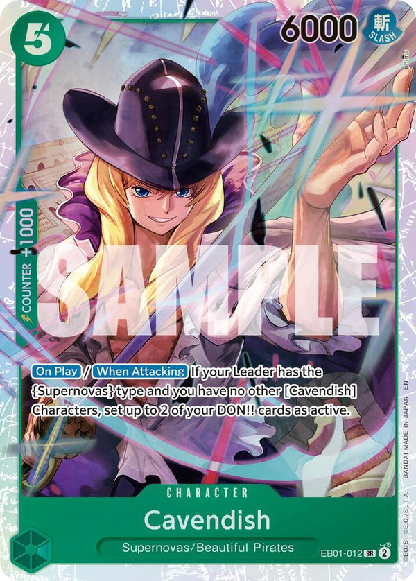 Cavendish - EB01-012 (Reprint) - One Piece Card Game